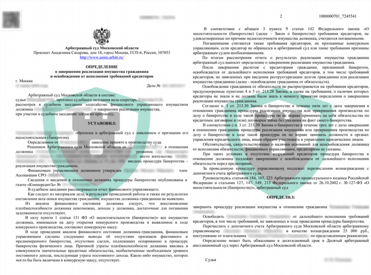 Условия для объявления себя банкротом